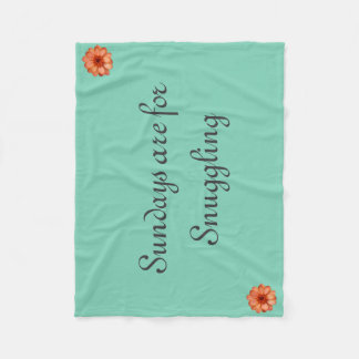 Manta Polar Snuggles de domingo