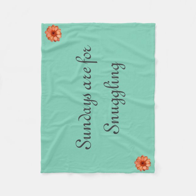 Manta Polar Snuggles de domingo (Anverso)