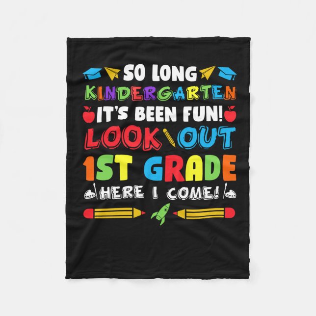 Manta Polar So Long Kindergarten 1º grado (Anverso)
