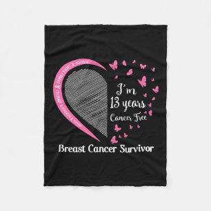 Manta Polar Sobreviviente de cáncer de mama 13 años libre de c