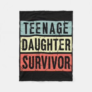 Manta Polar Sobreviviente de hija adolescente Funny Dad Mom Mo