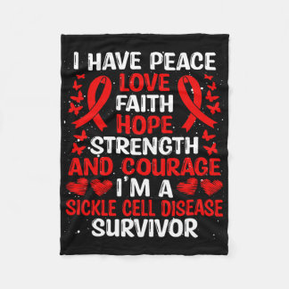 Manta Polar Sobreviviente Paz Esperanza Amor Enfermedad de Cél