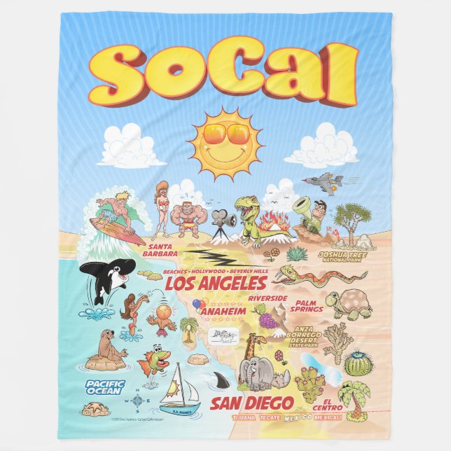 Manta Polar SoCal Fleece Blanket (Anverso)
