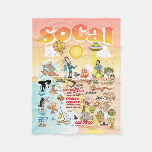 Manta Polar SoCal pequeño (Anverso)