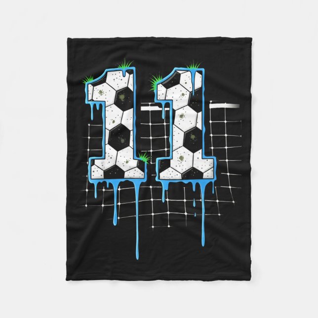Manta Polar Soccer 11 Year Old Ice Cream Drip Youth 11th Birth (Anverso)