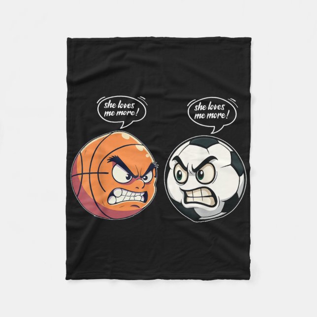 Manta Polar Soccer Basketball Girl Women Daughter She Love Me  (Anverso)