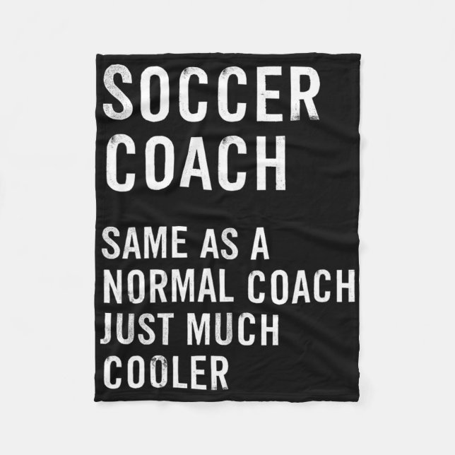 Manta Polar Soccer Coach Definition Funny  (Anverso)