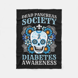 Manta Polar Sociedad de Páncreas Muerto Diabetes Conciencia Su