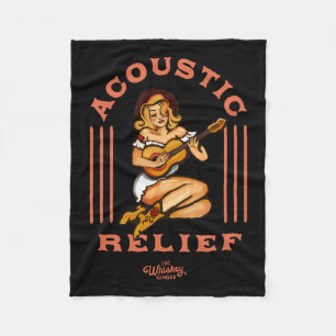 Manta Polar Socorro acústico tatuaje de música de guitarra tro