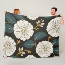 Sofisticado patrón floral con floros blancos