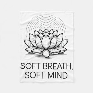 Manta Polar Soft Breath Soft Mind Dandelion Yoga Inspiration A