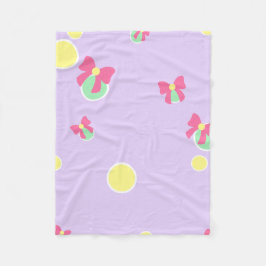 Manta Polar soft pastel polka dots and bows