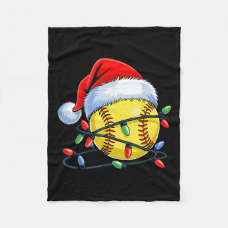 Manta Polar Softball Ball Santa Hat Xmas Funny Christmas Softb