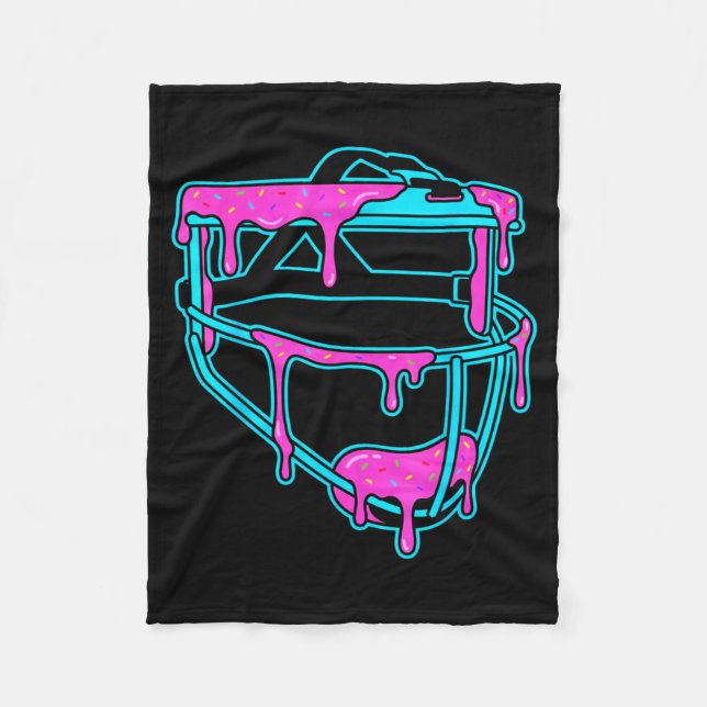 Manta Polar Softball Catcher Drip Ice Cream Mask Sprinkles Gam (Anverso)