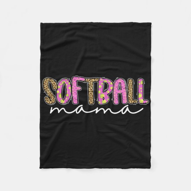 Manta Polar Softball Mama Mom Mother Girls Fastpitch  (Anverso)