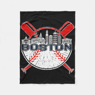 Manta Polar Softbol Béisbol Vintage Boston Para Hombres Y Muje