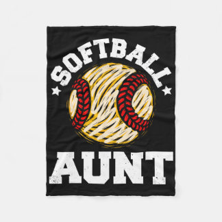 Manta Polar Softll Aunt Distressed Vintage Funny Aunt Game Day