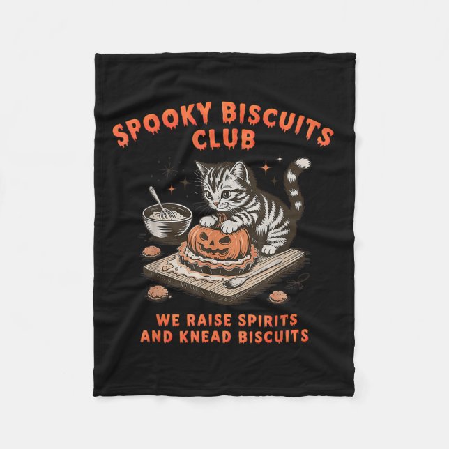 Manta Polar Soky Biscuits Club Cat Halloween (Anverso)