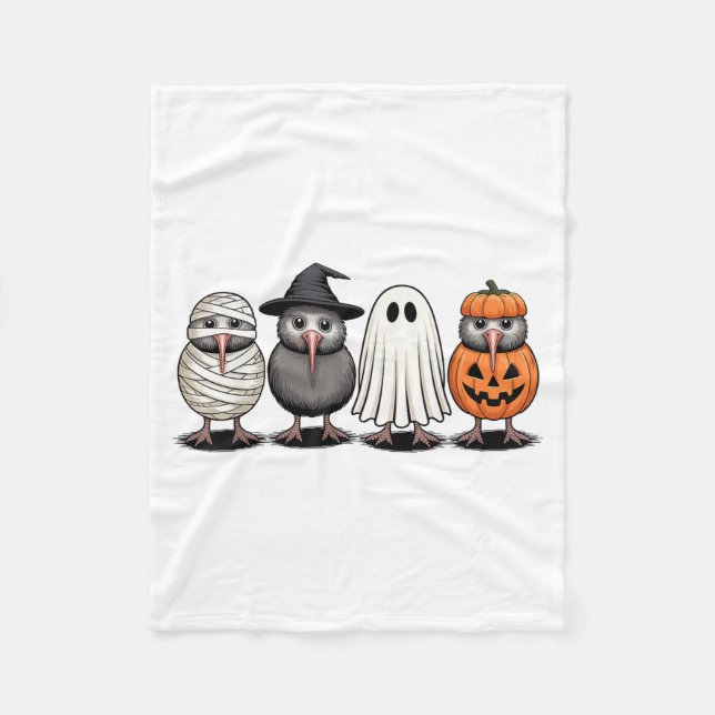Manta Polar Soky Ghost Kiwi Bird Pumpkin Halloween Skeleton  (Anverso)