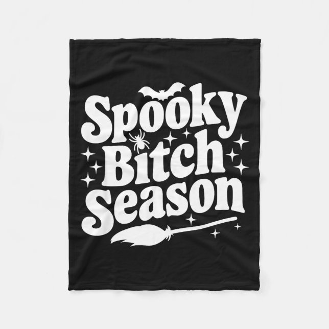 Manta Polar Soky Season Retro Halloween Witch Quote Saying Gif (Anverso)
