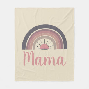 Manta Polar Sol arcoiris personalizado Mama