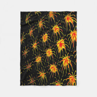 Manta Polar Solar Fireworks Burst Fleece Blanket