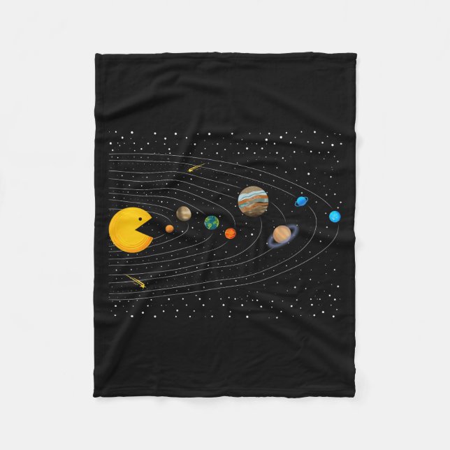 Manta Polar Solar System Video Game Funny Graphic Tees Planet  (Anverso)