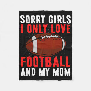 Manta Polar Solo Amo El Fútbol Y A Mi Mamá El día de San Valen