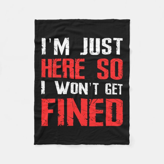 Manta Polar Solo estoy aquí para que no me multen con Sport At (Anverso)