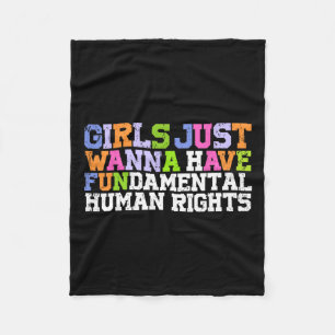 Manta Polar Solo quiero tener un feminismo fundamental en los 