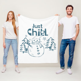 Manta Polar Solo Relájate Navidades Divertidas