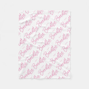 Manta Polar Sólo Respira, Yoga, Cita Zen