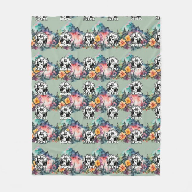 Manta Polar Sólo Se Puede Evitar El Bosque Dramático Lama (Anverso)