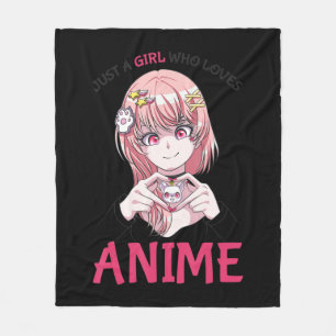 Manta Polar Solo Un Chica Que Ama A Anime Merch Cosas De Adole