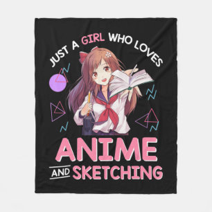 Manta Polar Solo un Chica que ama a Anime y esboza 8