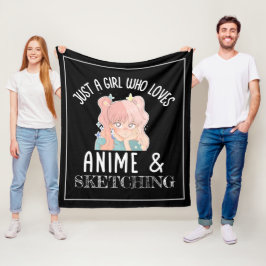 Manta Polar Sólo un chica que ama a Anime y Skettering