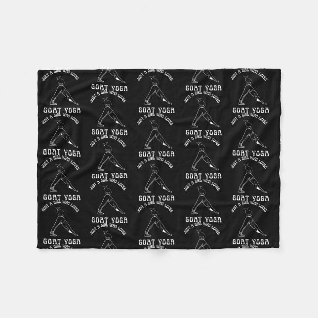 Manta Polar Solo un Chica que ama a la granja divertida de yog (Frente (Horizontal))