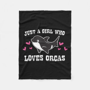 Manta Polar Sólo un Chica que ama a la orcas matadora de balle