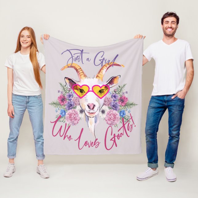 Manta Polar Sólo un Chica que ama a las cabras | GetYerGoat™ (In situ)