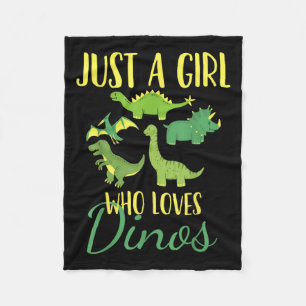 Manta Polar Sólo un Chica que ama a los dinosaurios