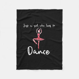 Manta Polar Sólo un chica que ama bailar