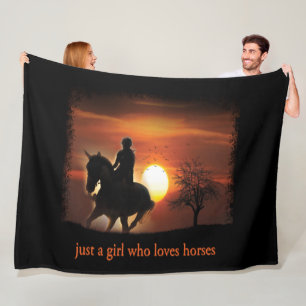 Manta Polar solo un chica que ama los caballos