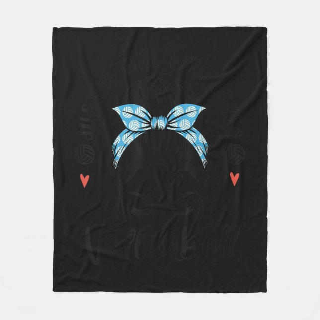 Manta Polar Solo Un Chica Que Ama Los Regalos De Voleibol Para (Anverso)