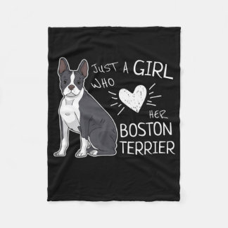 Manta Polar Sólo un Chica que ama su Boston Terrier Premium