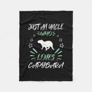 Manta Polar Solo un tío que ama al capibara 