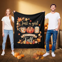 Sólo una chica que ama el café de otoño
