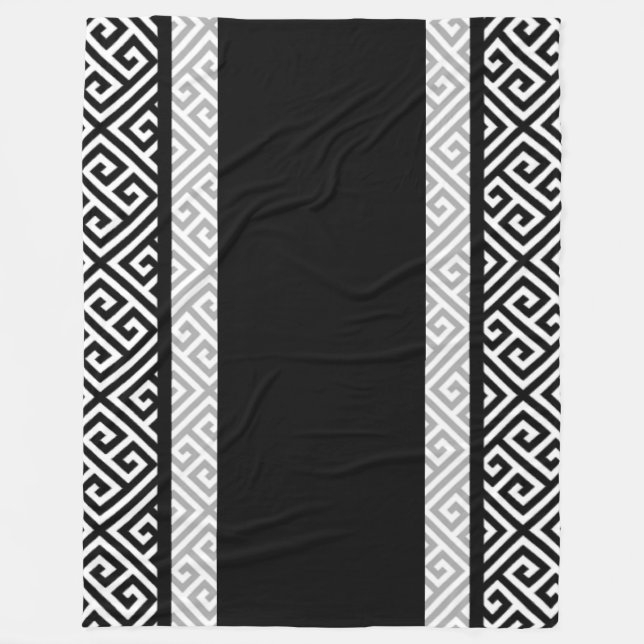 Manta Polar Soltero en blanco y negro (Anverso)