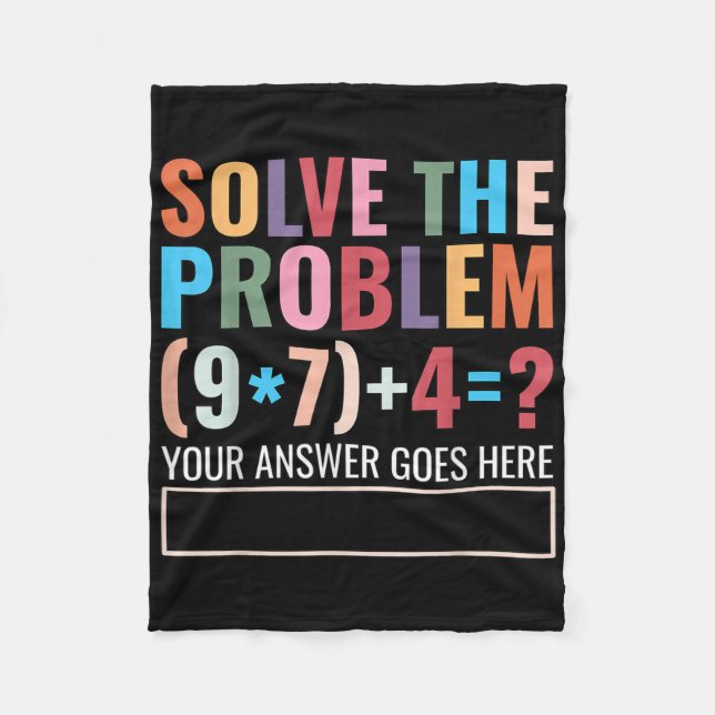 Manta Polar Solve The Problem 67 Six Seven Funny Math Teacher  (Anverso)