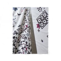 Sombra floral blanca negra