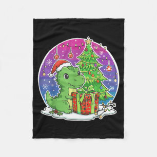Manta Polar Sombrero de Santa Dinosaurio Navidad Amante de Din